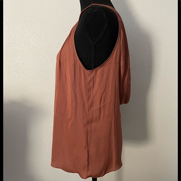 NWT Anthropologie Sleek Draped Low-Back Blouse - Picture 7 of 12